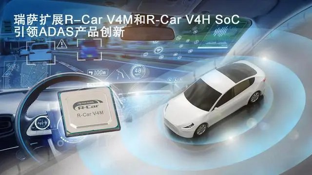 瑞薩推出高能效第四代R-Car車用SoC—R-Car V4M系列，引領(lǐng)ADAS產(chǎn)品創(chuàng)新